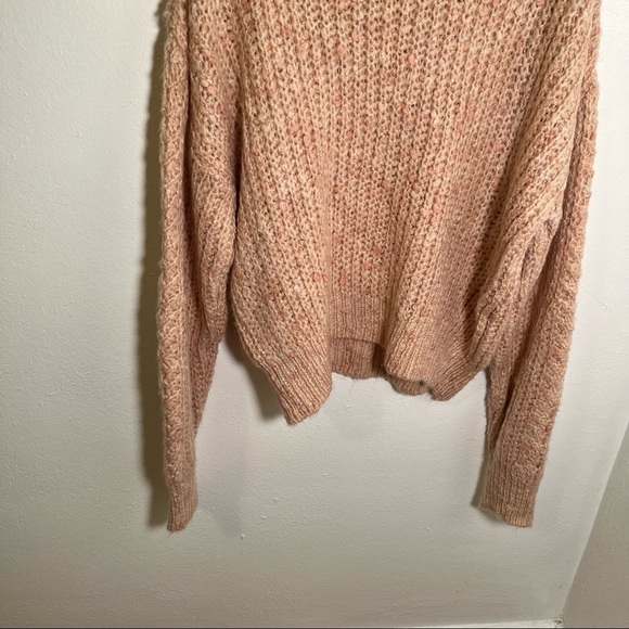 Topshop Pointelle Neppy Knitted Jumper Pink - Picture 10 of 13